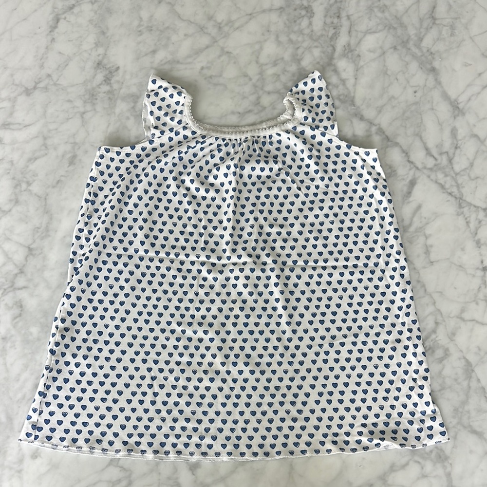 Roller Rabbit White and Blue Heart Print size 4 nightgown